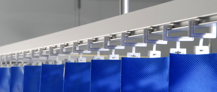 disposable curtain close up